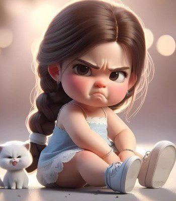 cute cartoon girls dp